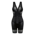 thumbnail image 1 of LYMAYTER Three Rows Hooks Shapewear Bodysuit Women Tummy Compression Jumpsuit, 1 of 8