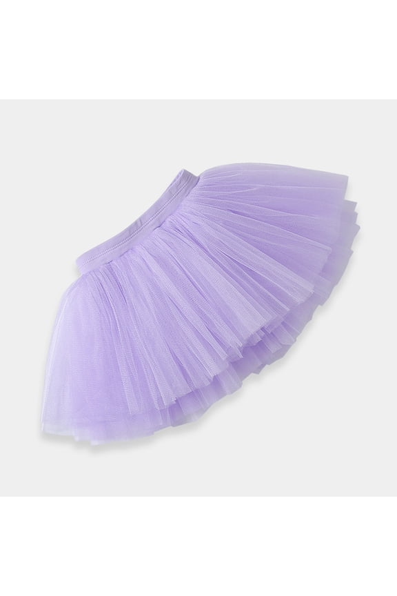 ‌Toddler Ballet Tutu Skirt Toddler Dance Skirt Chiffon Kids Fluffy Ballet Dance Skirts 3-11Y