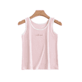 thumbnail image 1 of LYMAYTER Toddler Girls Soft Basic Tank Tops Comfortable Sleeveless Breathable Undershirts Daily 4-14Y, 1 of 8