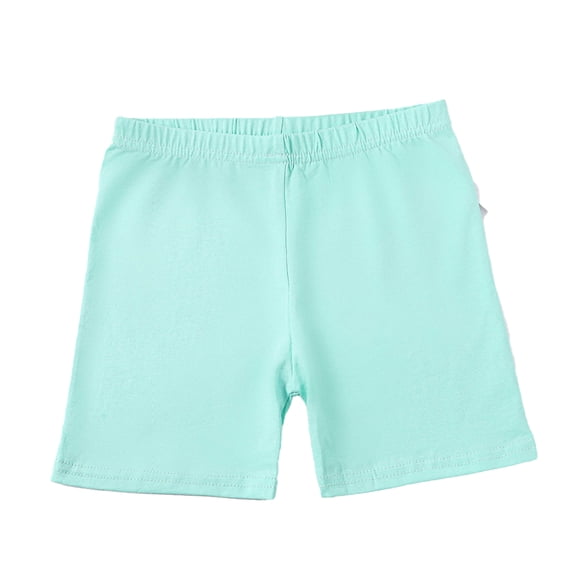 LYMAYTER Toddler Girls Solid Bike Shorts Girls Preschool Pull-On Cartwheel Shorts Lightweight 4-16Y