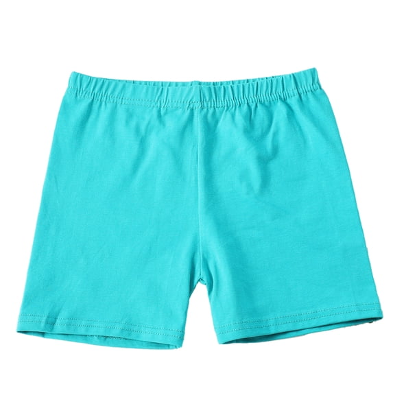 LYMAYTER Toddler Girls Solid Bike Shorts Girls Preschool Pull-On Cartwheel Shorts Lightweight 4-16Y