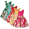 thumbnail image 1 of LYMAYTER Toddler Girls off Shoulder Flower Dress Kids Pageant Party Floral Formal Dresses Baby Ruffles Rose Ball Gown 2-10T, 1 of 10