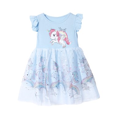 KIDS TUTU DRESS WITH SLEEVE FRILLS 4-10 SEASON OF THE SIREN main image 1