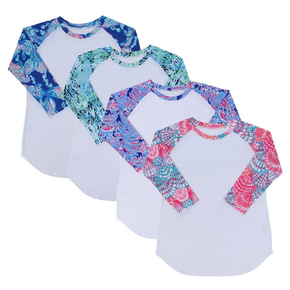 LYMAYTER Toddler Kids Print Long-Sleeve Top for Boys Girls Spring Cotton Casual Floral Tee Shirt for Baby 2-10 Years Old