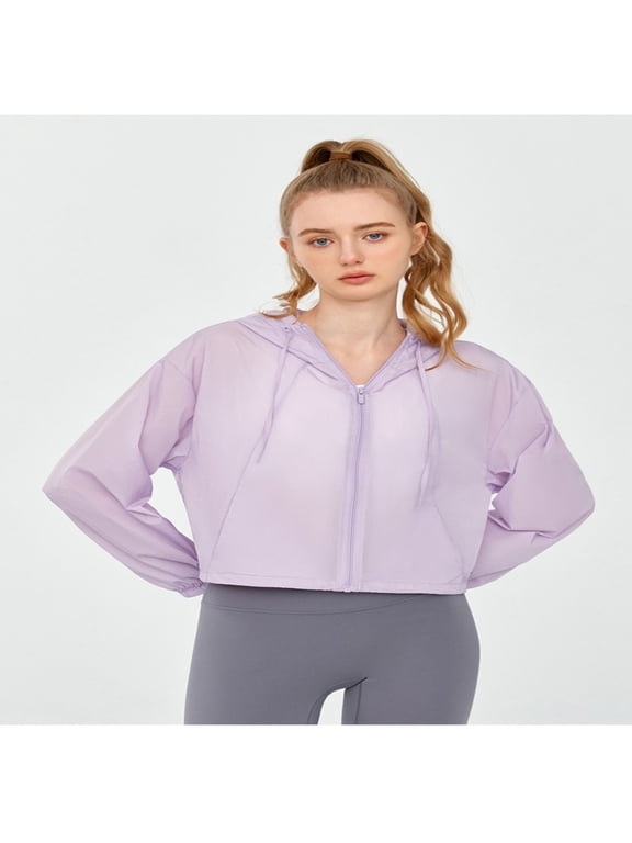 UPF 50+ Sun Protection UV Jacket for Women's Full Zip Lightweight Breathable Long Sleeve