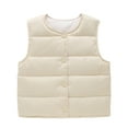 thumbnail image 1 of LYMAYTER Unisex Winter Vest Girls Boys down Warm Tank for Baby Thickened Sleeveless Jacket 1-6 Years, 1 of 6