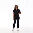 thumbnail image 1 of LYMAYTER Women's Stretch Medical Uniform Nurse Uniform for S-2XL Comfort Nurse Uniform Solid Color Medical Uniform, 1 of 2