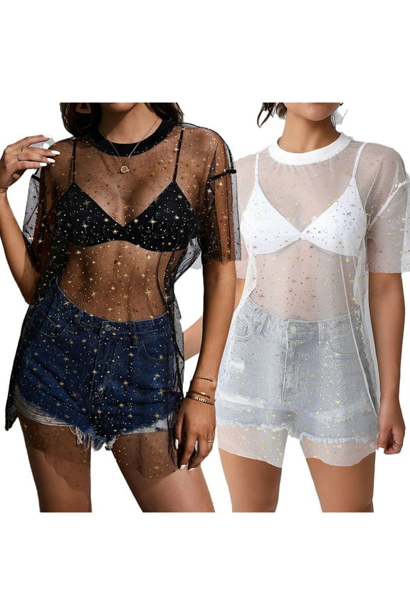 Women's Summer Floral Dress Tulle Top S M L XL XXL