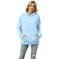thumbnail image 1 of LYMAYTER Womens Hoodies Sweatshirt Female Long Sleeve Loose Sweatsuit Fall Winter Solid Color Sweater Shirts S-2XL, 1 of 9