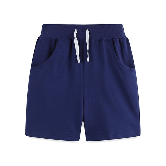 LYMAYTER Kids Boys Soft Shorts Toddler Elasticated Waist Five Points Pants for 2-7 Years Cotton Casual Shorts