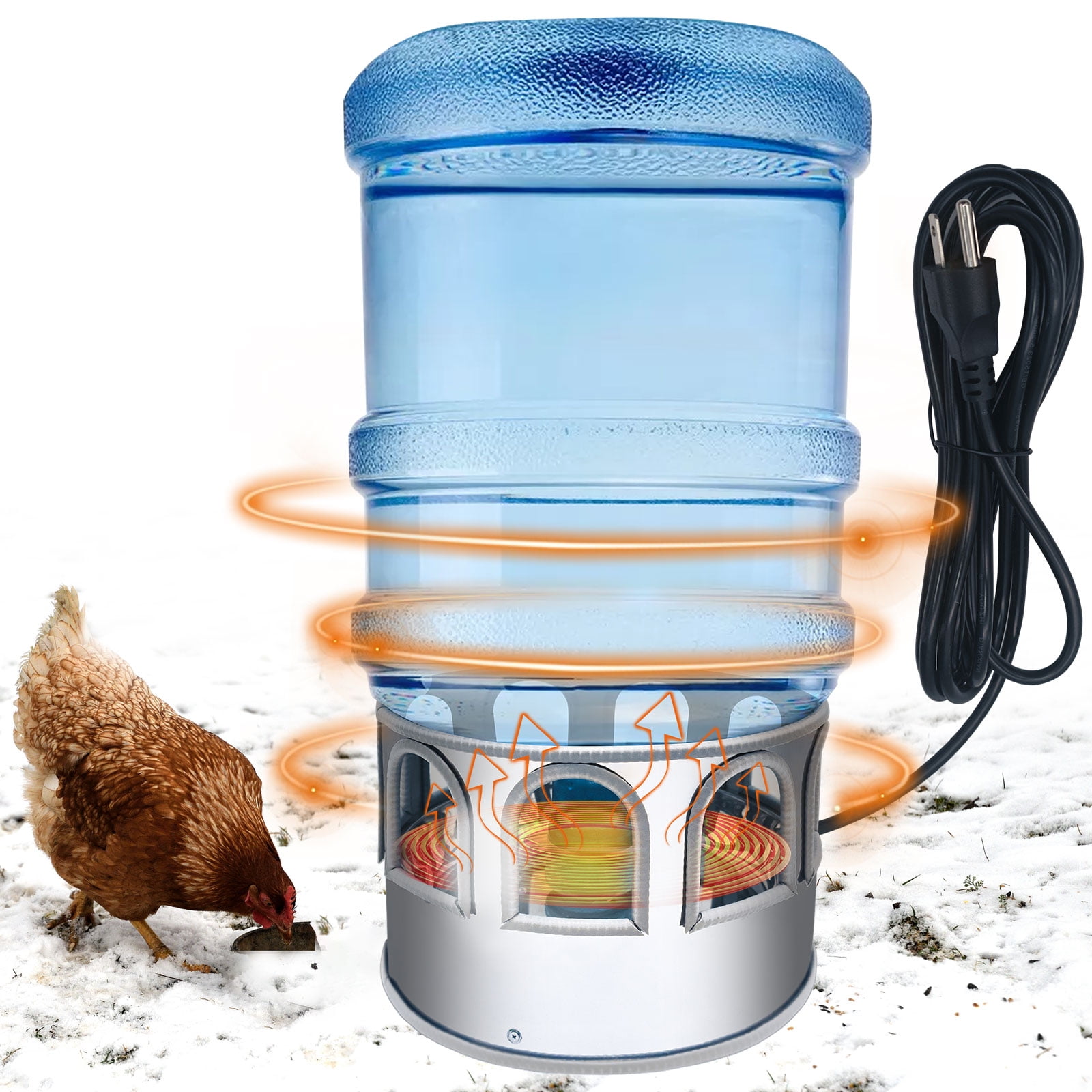 LYML.E1 Heated Chicken Waterer, Thermostatically Controlled, Chicken Coop Accessories