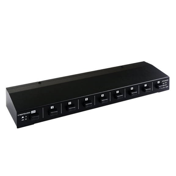 LYNEPAUAIO Speaker Switcher,In 8 Out Amplifier And Box 2 In 8 And Box SwitcherAmplifier And Box Switcher 8 B028 2 In 8 OutDevice Switch Manual Buzhi Huiop