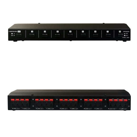 LYNEPAUAIO Speaker Switcher,Out Amplifier 2 8 Out Amplifier Box Switcher Box Switcher 8 B028 8 Channel Device Channel Device Switch Device Switch Manual Switcher 8 Channel Amplifier Box