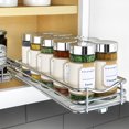 thumbnail image 1 of LYNK PROFESSIONAL 4-1/4" Wide Pull Out Spice Rack Organizer for Cabinet, Slide Out Shelf, Chrome, 1 of 10