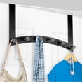thumbnail image 1 of LYNK PROFESSIONAL® HOME™ Over Door Hooks Rack - 6 Hook Over Door Hanger - Over Door Towel Rack - Hanging Towels or Clothes - For Bathroom, Bedroom or Laundry Room – Lifetime Ltd. Warranty - Black, 1 of 7