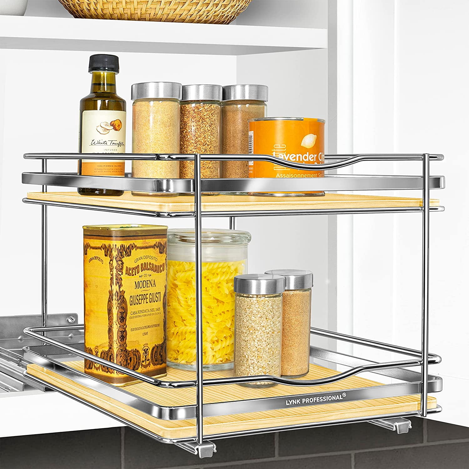 LYNK PROFESSIONAL® Élite™ Pull Out Spice Rack Organizer for Inside ...