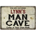 thumbnail image 1 of LYNN'S Man Cave Sign Rustic Garage Decor Gift 8x12 Metal 108120035333, 1 of 1