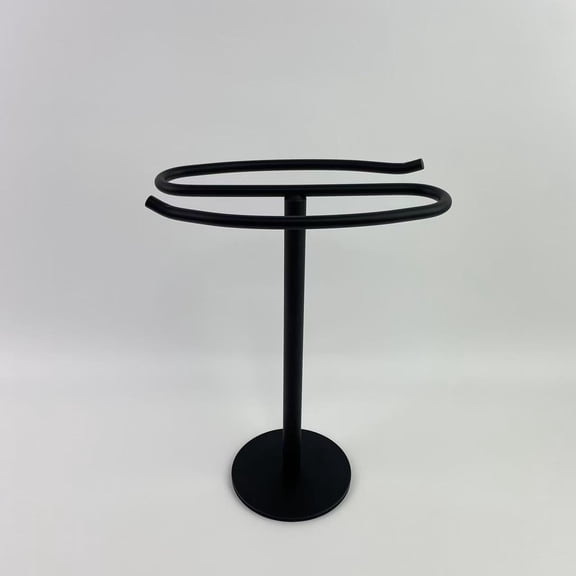 LYNRUI Towel stands,Matte Black Hand Towel Holder Stand, Free-Standing Towel Rack, SUS304 Stainless Steel Towel Bar Rack Stand, Tower Bar