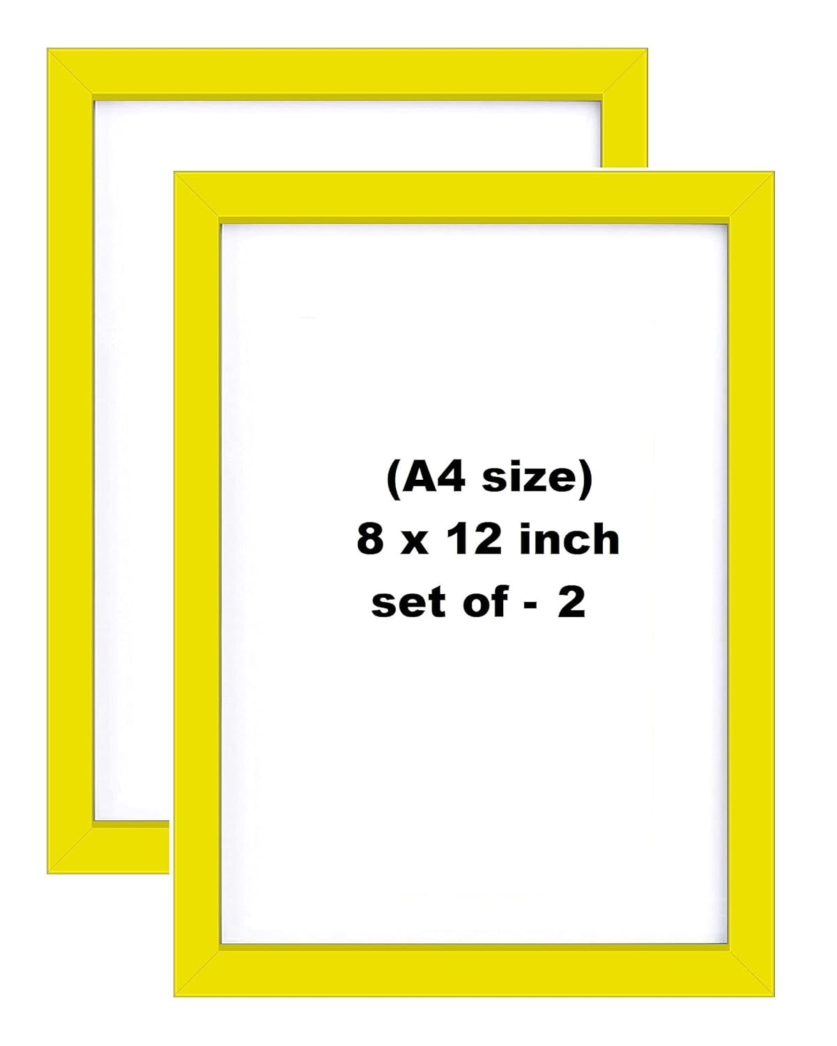 LYONIC Basics Wood Yellow Color Photo Frame for home hall office dcor ...
