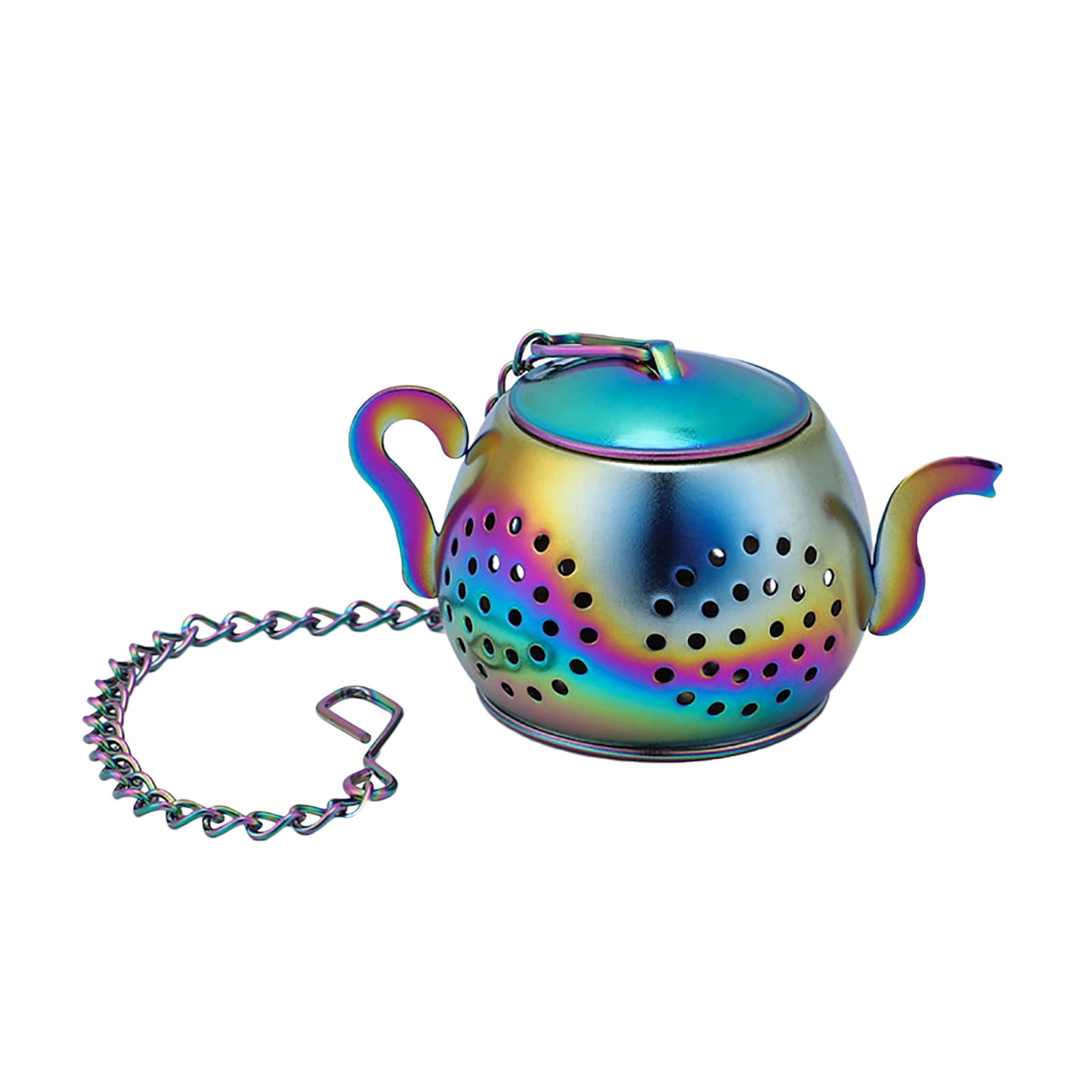 LYQBGVDQA Food Storage Containers with Lids,Stainless Steel Creative Tea Leak Tea Maker Teapot