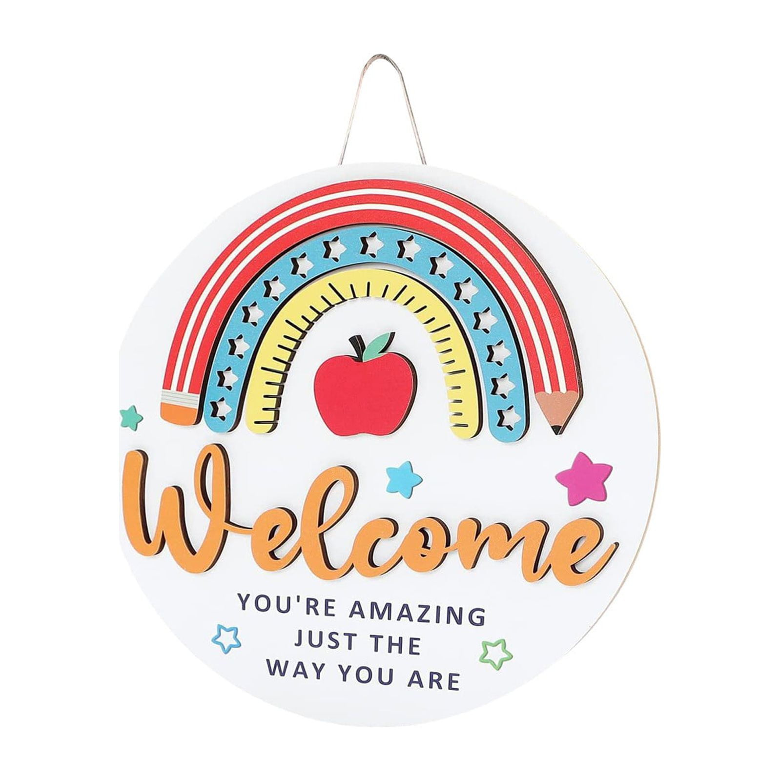 LYQBGVDQA Hanging Decorations, 2024 New Ruler Pencil Fruit Rainbow Door ...