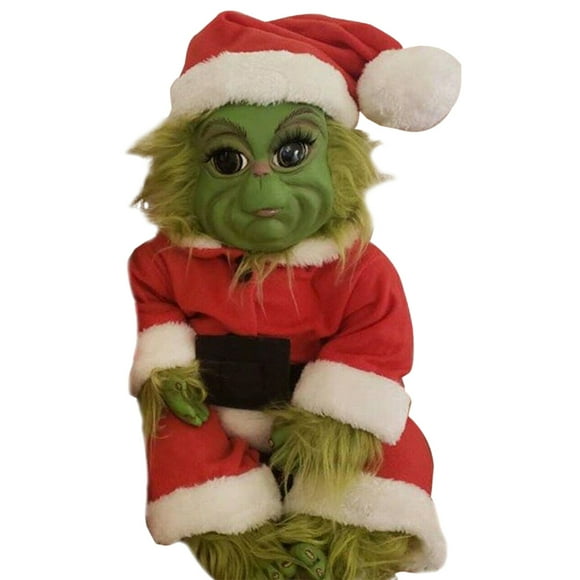 LYQGRQ Christmas Grinch Baby Toys Stuffed Plush Toys Grinch Doll Green Monster Doll Xmas Kids Gifts (Christmas)