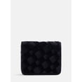 thumbnail image 1 of Scenario Women's Woven Bifold Wallet, Black, 1 of 4