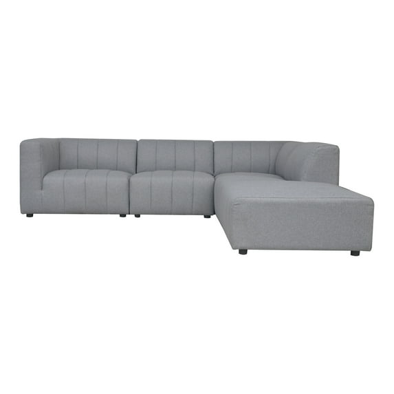 Moe's Home Collection Lyric Dream Modular Sectional Right Grey