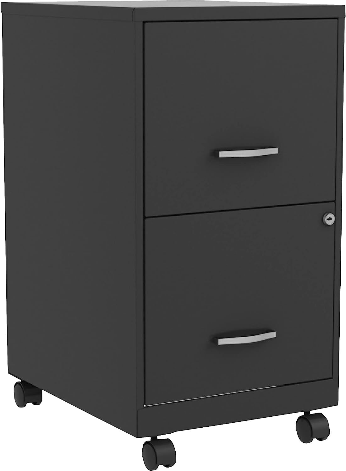 Soho 2-Drawer Mobile File Cabinet with Casters and Lock