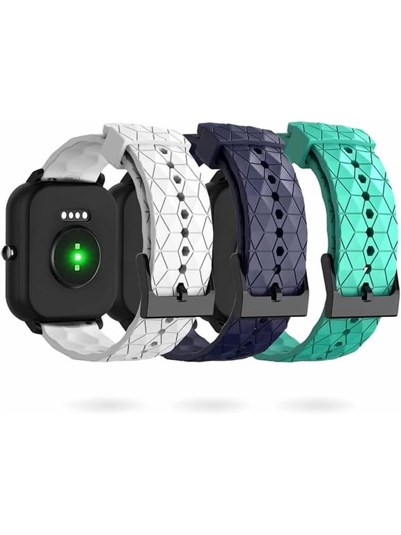 LYSANDRA Bands Compatible with IDW13,IDW16,IDW19,IDW17 Smartwatch Band, 22mm New Soft Silicone Sport Replacement Straps Compatible for Fitpolo/Woneligo W3 Smartwatch