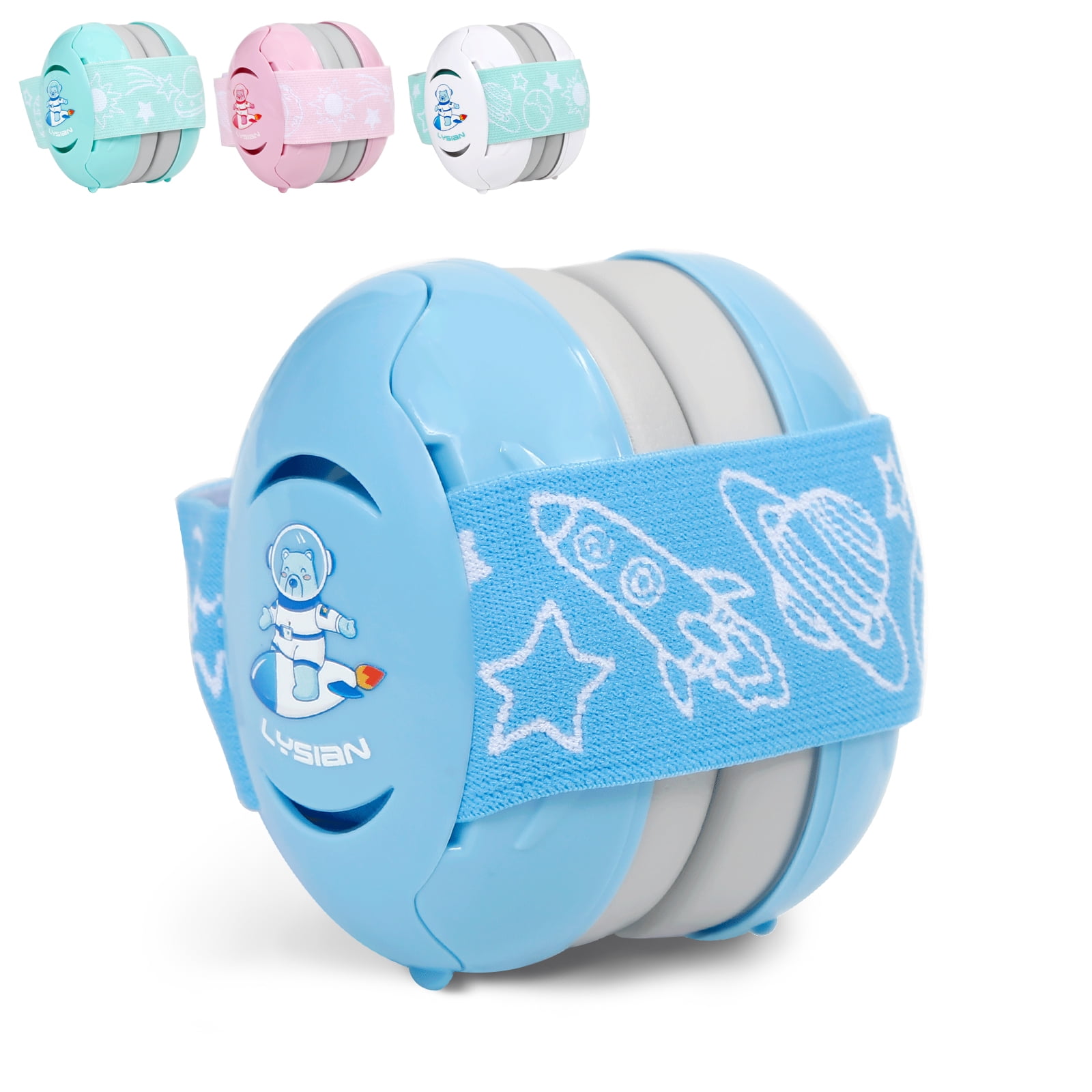 Mommy's Helper Hush Gear - Auriculares con cancelación de ruido para bebés,  protección auditiva, color rosa