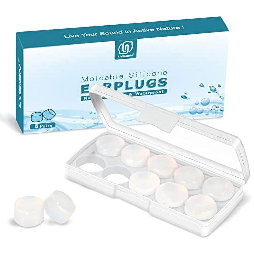 LYSIAN Moldable Soft Ear Plugs for Sleeping Water Proof Noise