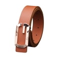 thumbnail image 1 of LYSICSKINEM Men Automatic ckle Men's And Women's G ckle Belt Neutral Gold G Smooth ckle Belt Imitation Leather Smooth ckle Casual Pants Belt., 1 of 3