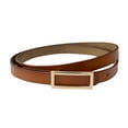 thumbnail image 1 of LYSICSKINEM Men Leather Dress Belt Women Belt Women's Casual Simple Decoration Real Cowhide Square ckle Thin Belt, 1 of 4