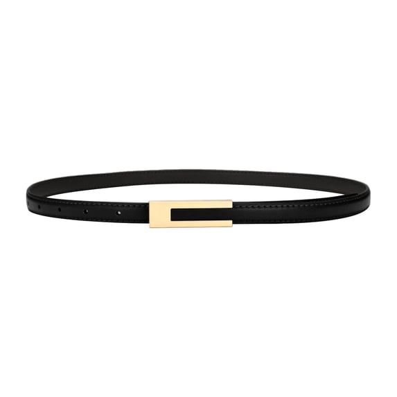 LYSICSKINEM Mens Thin Belt Women Leather Skinny Belt Thin Waist Belts Dresses Pants Jeans