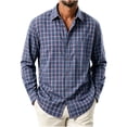 thumbnail image 1 of LYSMORA Men's Plaid Flannel Button Down Shirt Long Sleeve Lapel Collar Shirt with Chest Pocket Regular Fit Casual Button Up Shirt for Work Daily Travel, 1 of 4