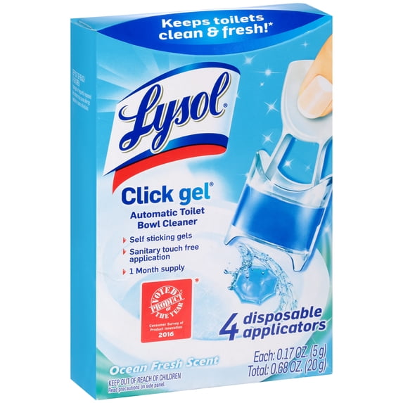 LYSOL 92918 Click Gel Ocean Fresh Automatic Toilet Bowl Cleaner (6-Pack)