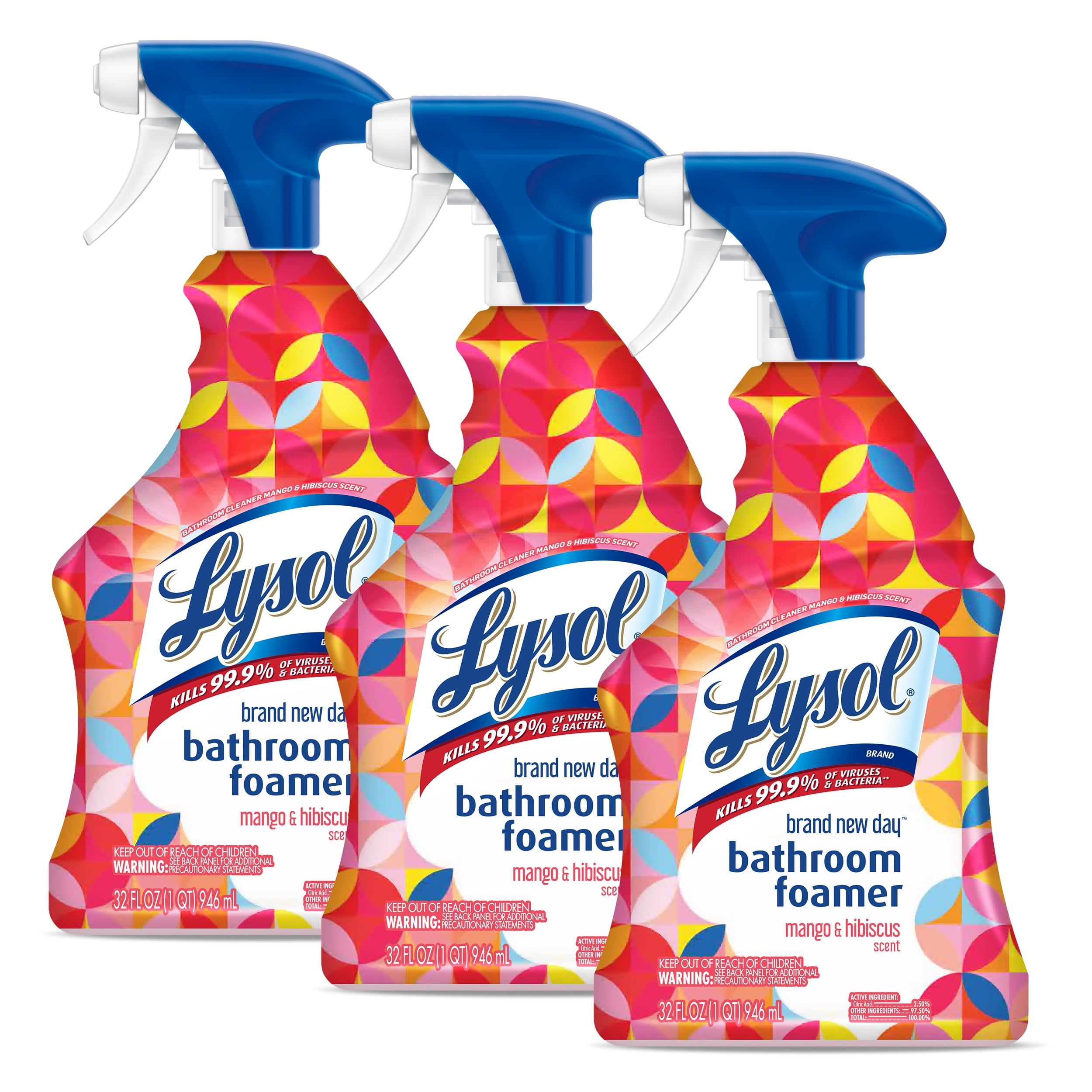 LYSOL Bathroom Cleaner Brand New Day Trigger Mango & Hibiscus, 32 Oz