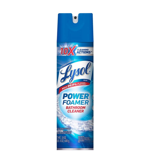 LYSOL® Bathroom Cleaner Power Aerosol 12/24 oz.
