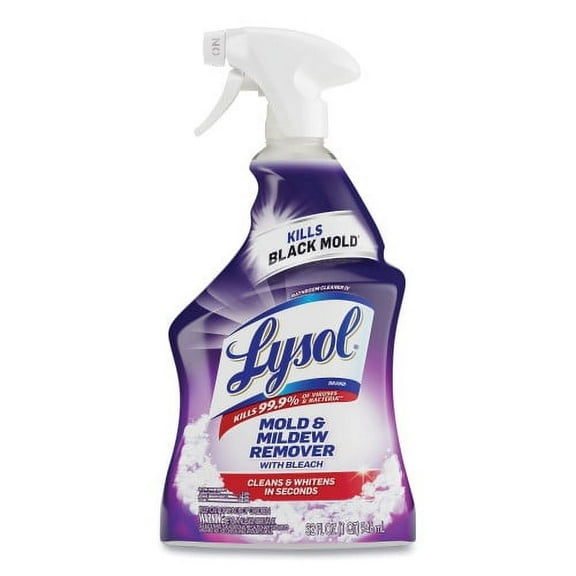 LYSOL Brand Mold and Mildew Remover with Bleach, Ready to Use, 32 oz Spray Bottle, Each