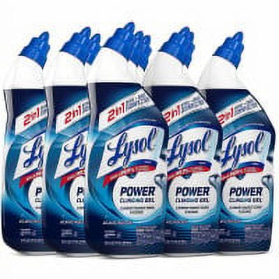 LYSOL Brand Toilet Bowl Cleaner with Hydrogen Peroxide, Ocean Fresh, 24 oz Angle Neck Bottle, 2/Pack, 4 Packs/Carton (96084)