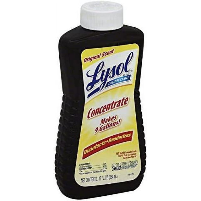LYSOL Concentrate Disinfectant, Original Scent 12 oz Pack of 12