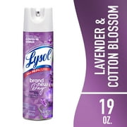 Lysol Disinfectant Spray, Sanitizing and Antibacterial Spray, Lavender & Cotton Blossom, 19 oz