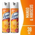 thumbnail image 1 of Lysol Brand New Day Disinfectant Sanitizing Antibacterial Sprays, Mango & Hibiscus, 19 oz, 2 Pack, 1 of 7