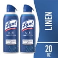 thumbnail image 1 of Lysol Air Sanitizer Spray for Air Sanitization and Bacterial Odor Elimination, Air Freshener Alternative, White Linen Scent, 10 oz (Pack of 2), 1 of 9