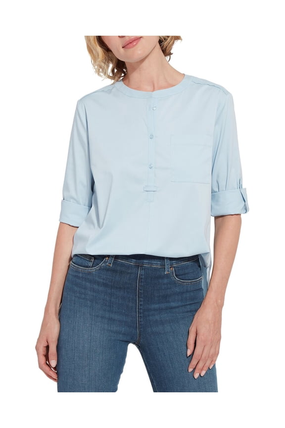 LYSSÉ NEW YORK womens Halo Detail Top, m