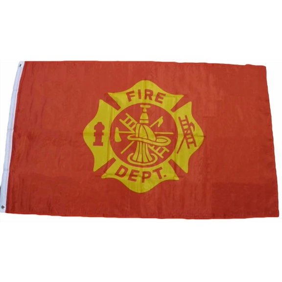 LYSSA -3X5 Fire Fighter Department Premium Flag 3'X5' Banner Grommets Fade Resistant