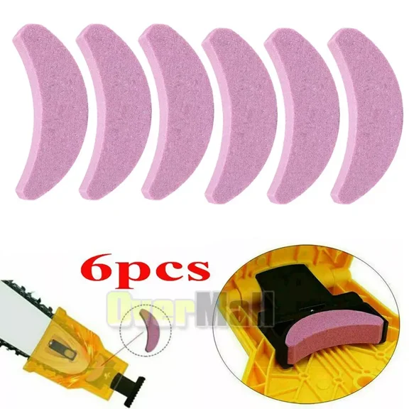 LYSSA -6Pcs Chainsaw Teeth Sharpener Power Sharp Bar-Mount Saw Chain Sharpening Tool Us