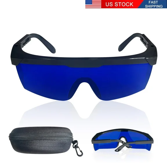 LYSSA -Blue Laser Safety Glasses Protection Goggles Eye Spectacles Protective W/ Case