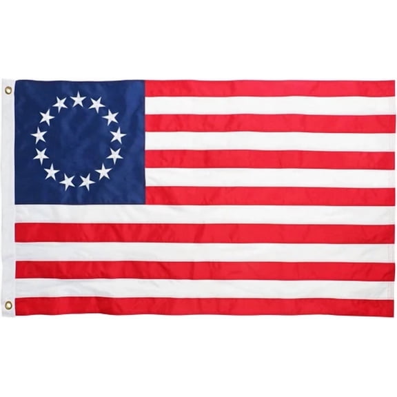 LYSSA -Embroidered Betsy Ross Flag 3X5Ft Historical American Flag 13 Star Us Flag